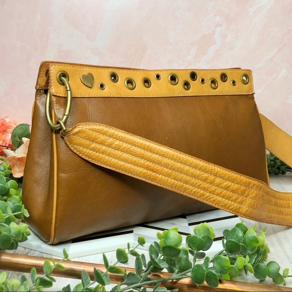 MOSCHINO Leather Shoulder Bag Purse